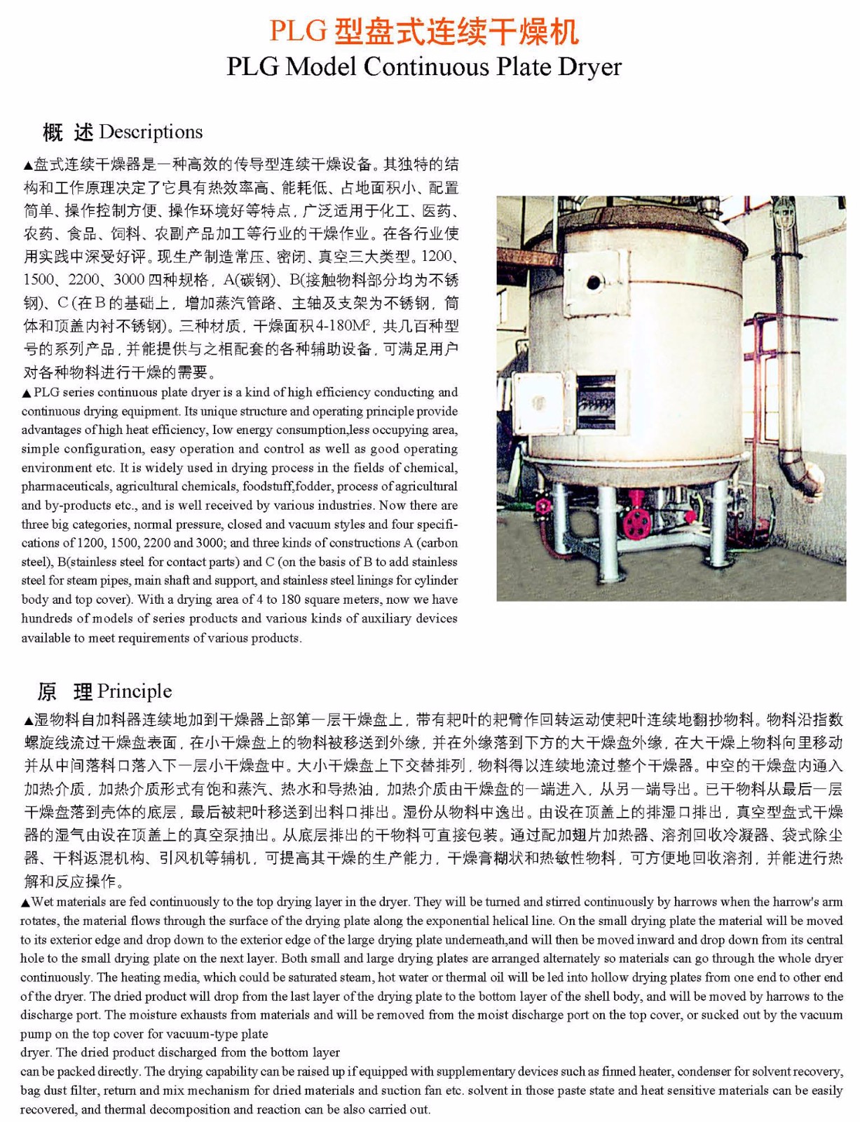 PLG型盤式連續干燥機